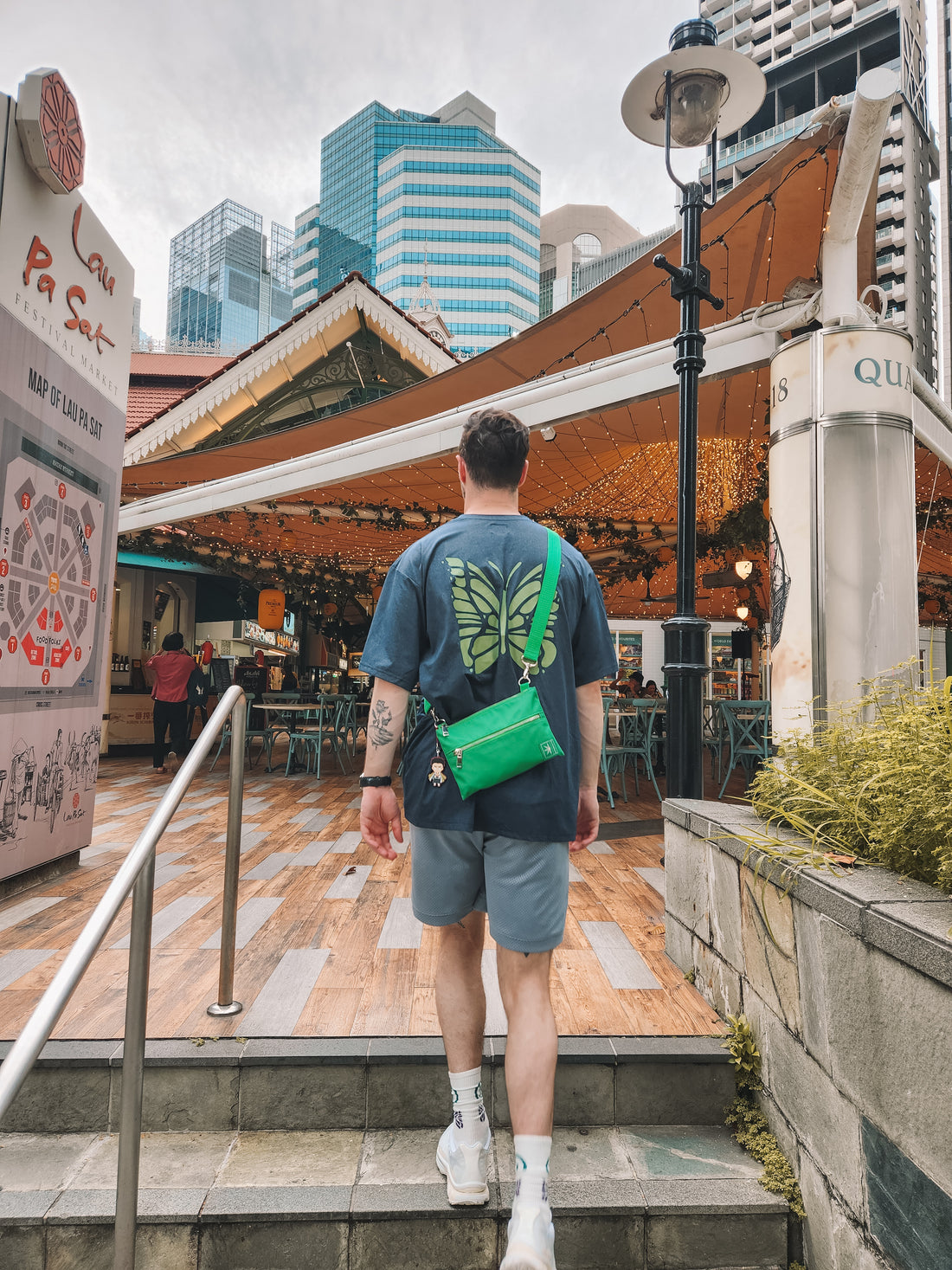 Urban streetwear crossbody bags for men in versatile colors